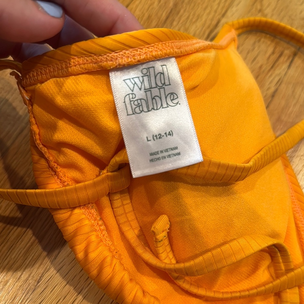 Wild Fable Orange Ruffled Bikini Set - Picture 5 of 6